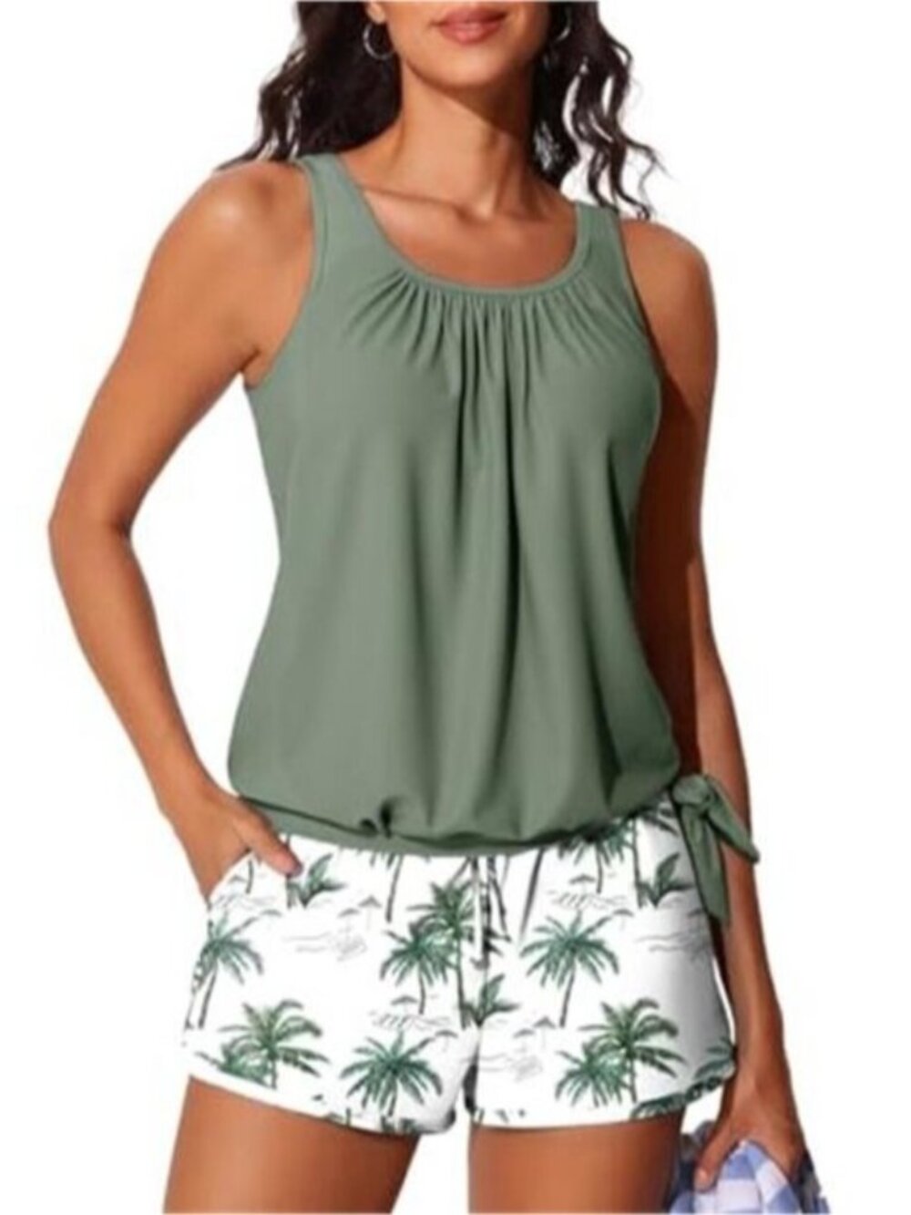 Women’s Tankini Swimsuits with Shorts Tummy Control Bathing Suit